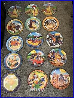Vintage McDonalds Collectible Plates 15 In All 1977-2001