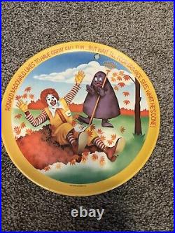 Vintage McDonalds Collectible Plates 15 In All 1977-2001