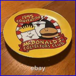 Vintage McDonalds's 1995 RARE Collectors Club Convention Plate Ltd. Ed. #296/400