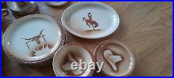 Vintage Syracuse Dishes Restaurant Ware Cowboy Excellent Used Condition