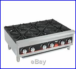 Vollrath 40738 6 Burner Counter Top Hot Plate / Range Natural / LP Gas738