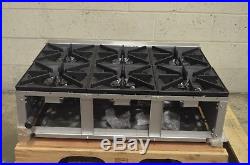 Vollrath 40738 6 Burner Counter Top Hot Plate / Range Natural / LP Gas738