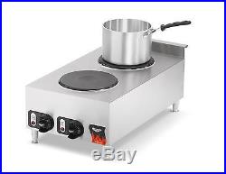 Vollrath 40739 Cayenne 15 Electric 2 Burner Hot Plate Range Counter Top