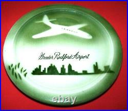 Vtg Airlines Airplane Great Rockford Airport Restaurant Ware Plate Chicago Diner