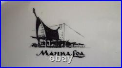 Vtg. RARE 1960'S DETROIT Mauna Loa Tiki Bar Restaurant Dinner Plate 9 3/4