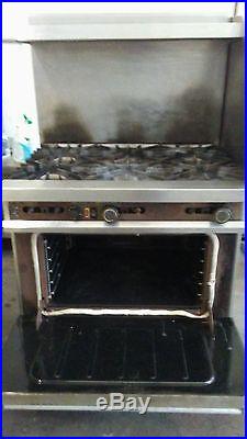 Vulcan 36 Gas Range with 6-French Plates & Standard Oven