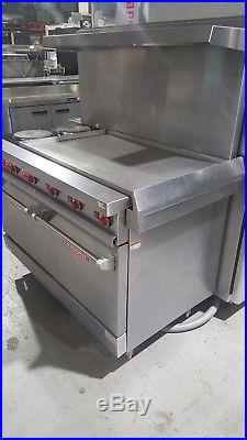 Vulcan Electric Range Double Oven with 2 French Plates and 47 Griddle E48XL-8