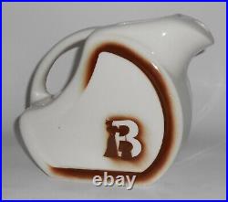 Wallace China Restaurant Ware Brown Airbrushed Ice Lip Water Pitcher