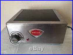Wells Electric Cooktop Hot Plate Warmer Commercial Cook Style, Model HC-100