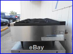 Wells HDHP-3630G Natural Gas Heavy Duty 36 6 Burner Countertop Hot Plate #2579