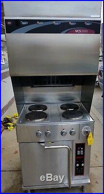 Wells VCS2000 WVOC-4HF Electric Ventless French Plates Cooktop & Convection Oven