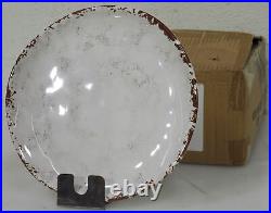 White Dinner Plates W Ivory Coupe 10.5 Dia. Case of 12