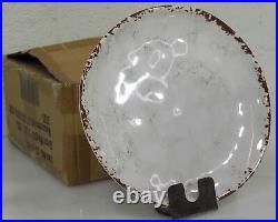 White Dinner Plates W Ivory Coupe 10.5 Dia. Case of 12