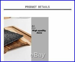 Wooden Board Slate Stone Tray BBQ Plates Pad Kitchen Dish Restaurant Supplies