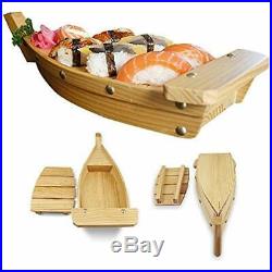 Wooden Sushi Boat Serving Tray Restaurant Hotel Supplies-Display Plates