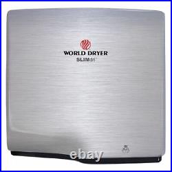 World Dryer L-973A Brushed Stainless, Yes Ada, 110 To 120 Vac, Automatic Hand