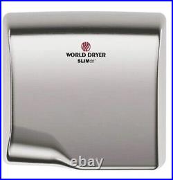 World Dryer L-973 Hand Dryer, Brushed Stainless Steel Automatic