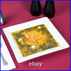 World Tableware SL-13 9 Square Porcelain Soup Bowl with 16 oz Capacity, Slate 1dz