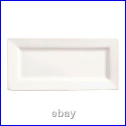 World Tableware SL-21 Slate Bright White 11 x 5 Plate 12 / CS